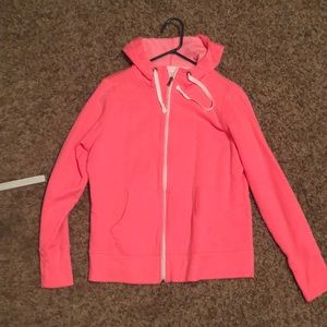 Hot pink zip up hoodie